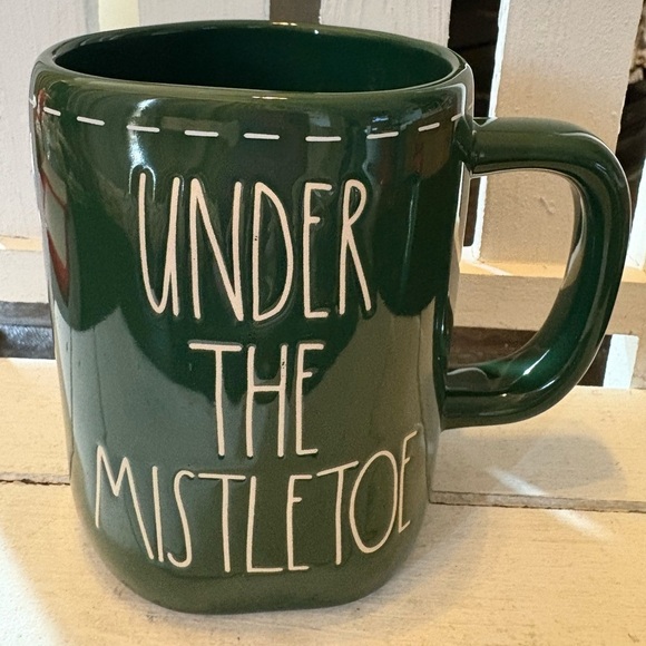 Rae Dunn Other - Rae Dunn Green 'Under the Mistletoe' Mug